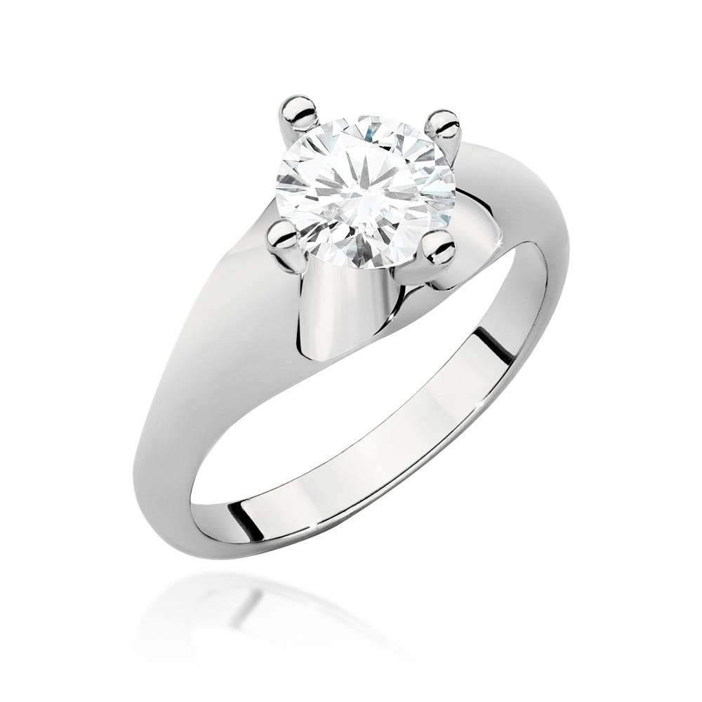 Pierścionek W0545 Diament 1,00ct białe złoto