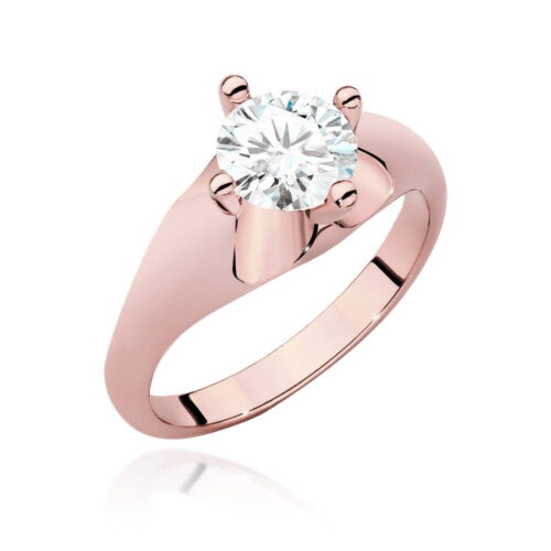 Pierścionek W0545 Diament 1,00ct różowe złoto