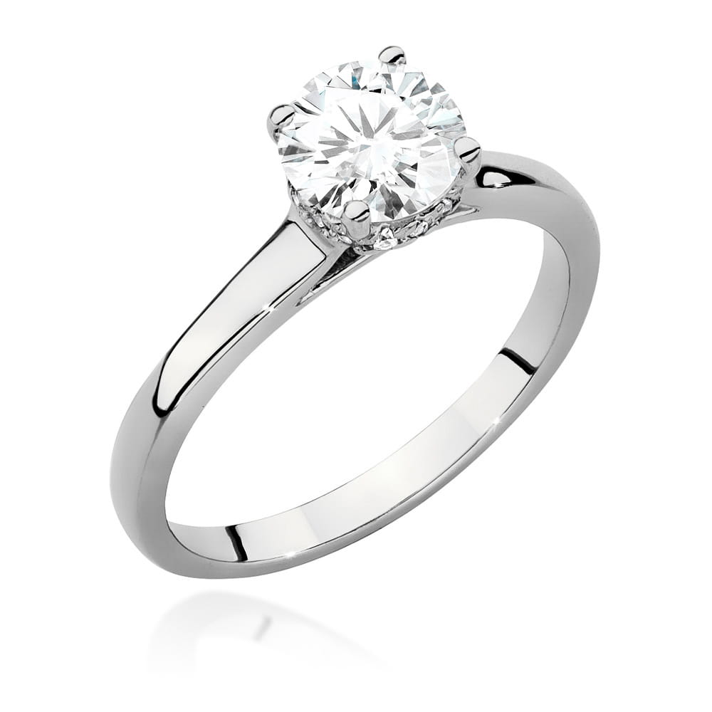 Pierścionek W0547 Diament 1,00ct białe złoto