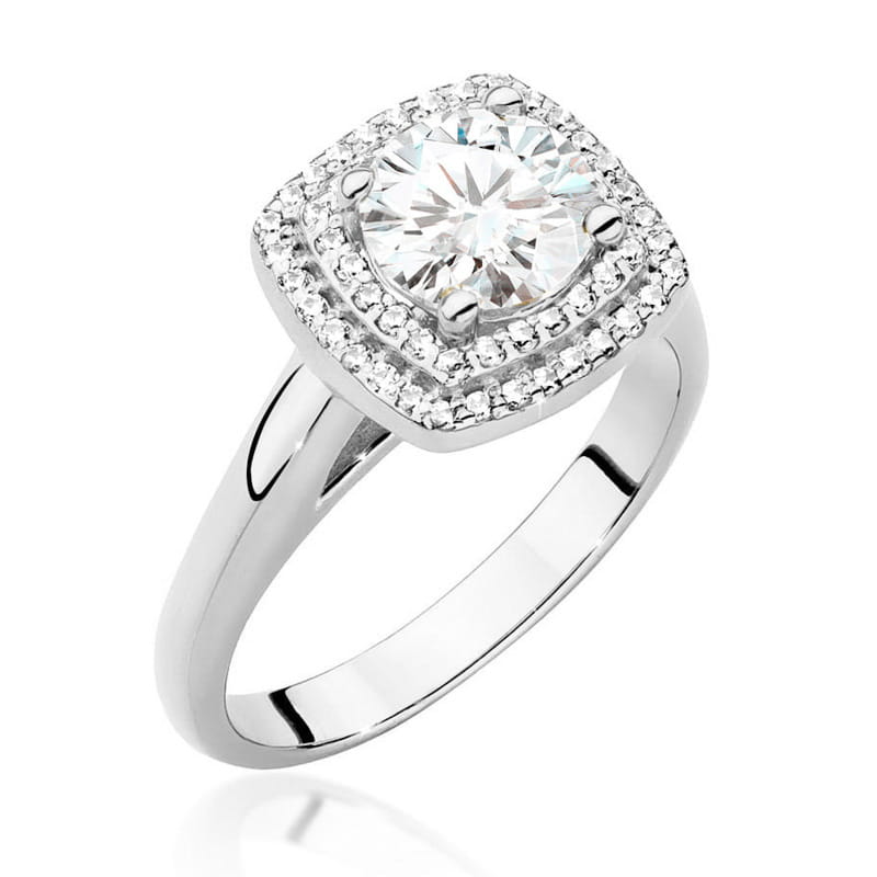 Pierścionek W0548 Diament 1,00ct białe złoto