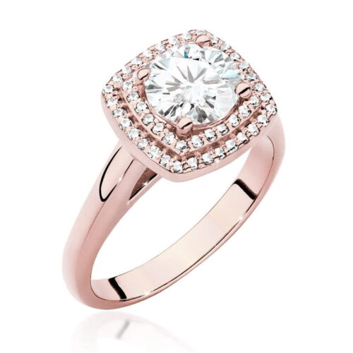 Pierścionek W0548 Diament 1,00ct różowe złoto