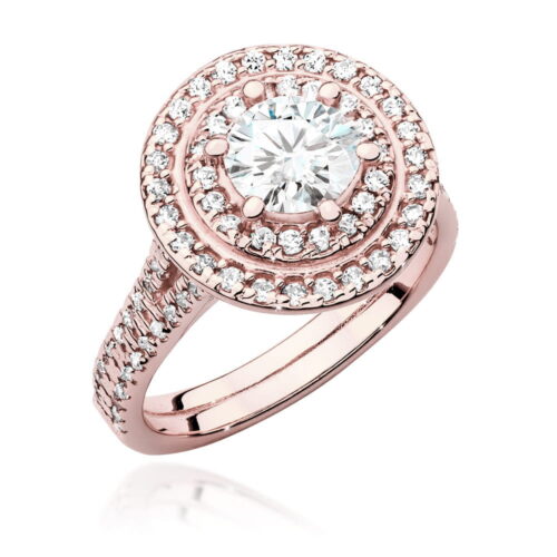 Pierścionek W0549 Diament 0,70ct różowe złoto