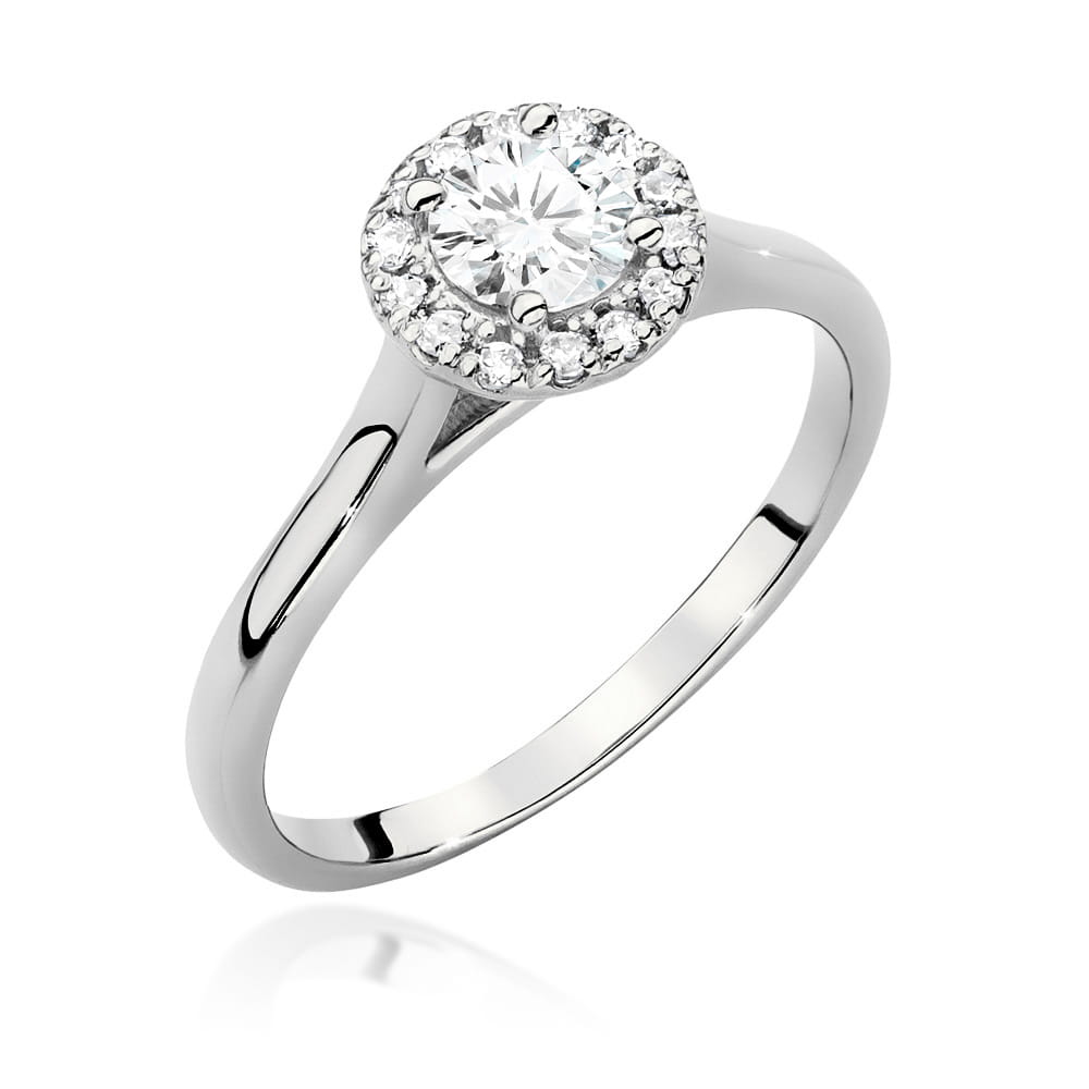 Pierścionek W0550 Diament 0,40ct białe złoto