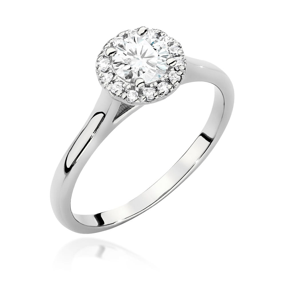 Pierścionek W0550 Diament 0,50ct białe złoto