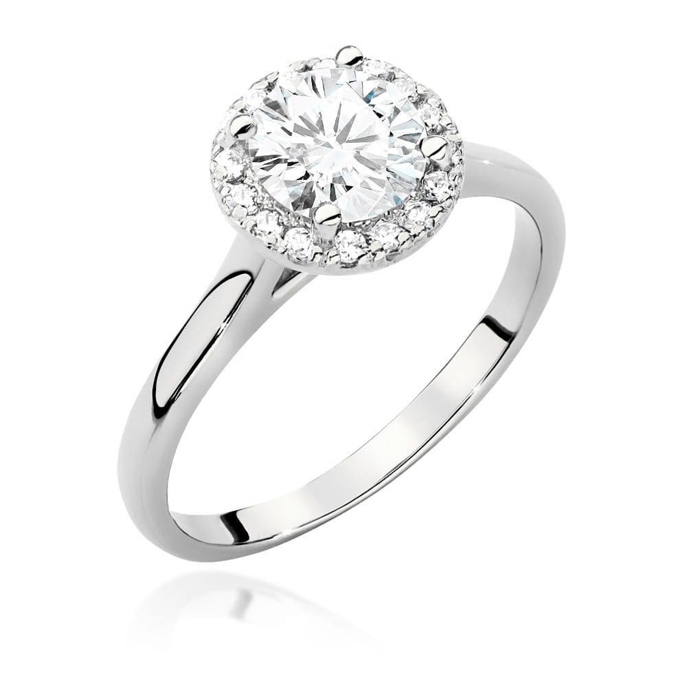Pierścionek W0550 Diament 1,00ct białe złoto