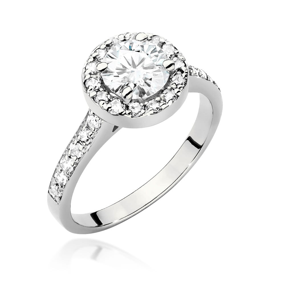 Pierścionek W0551 Diament 0,70ct białe złoto