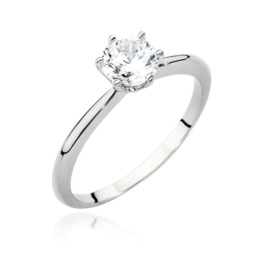 Pierścionek W0553 Diament 0,70ct białe złoto