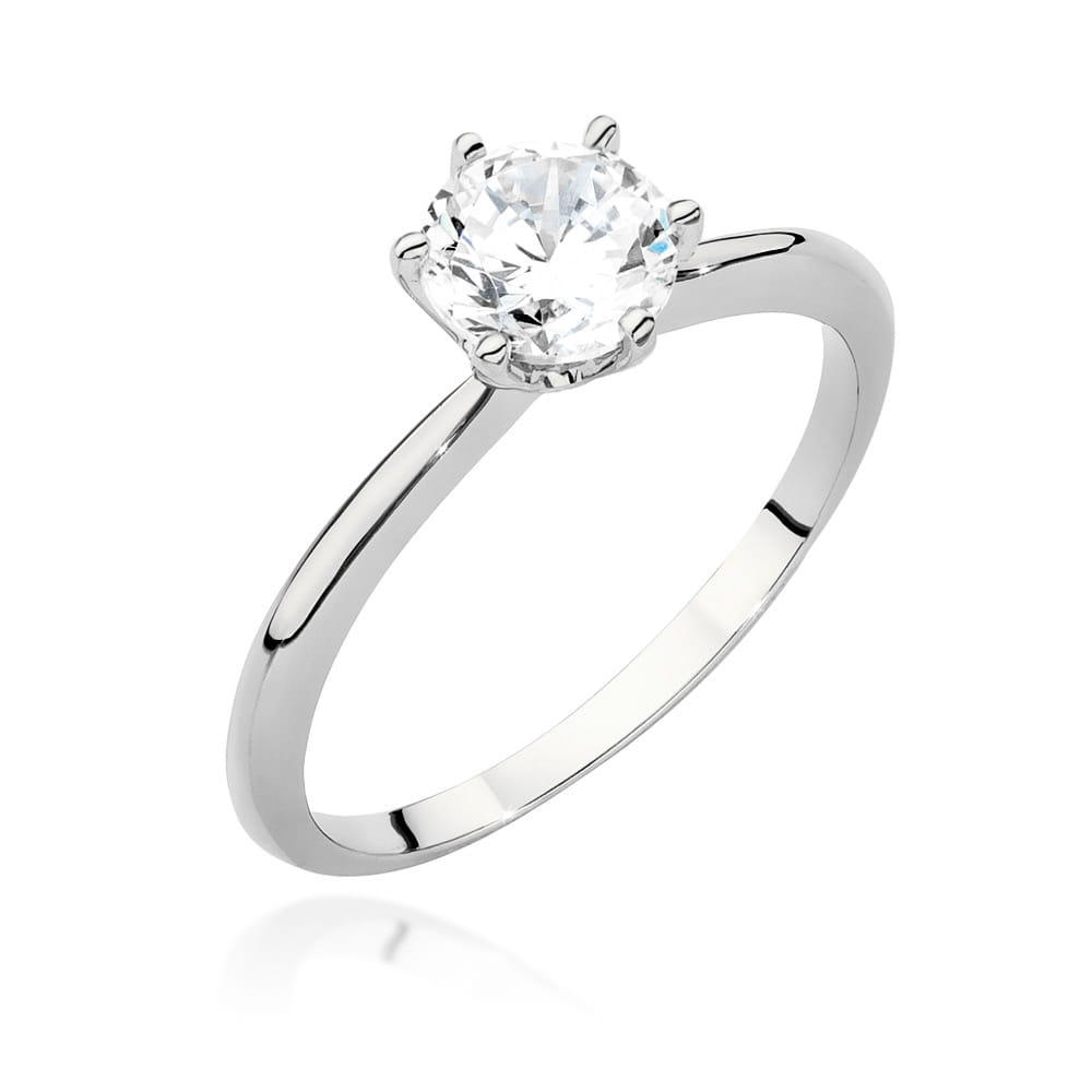 Pierścionek W0553 Diament 1,00ct białe złoto