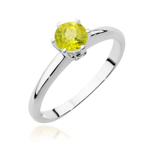 Pierścionek W0557 Oliwin 0,60ct białe złoto