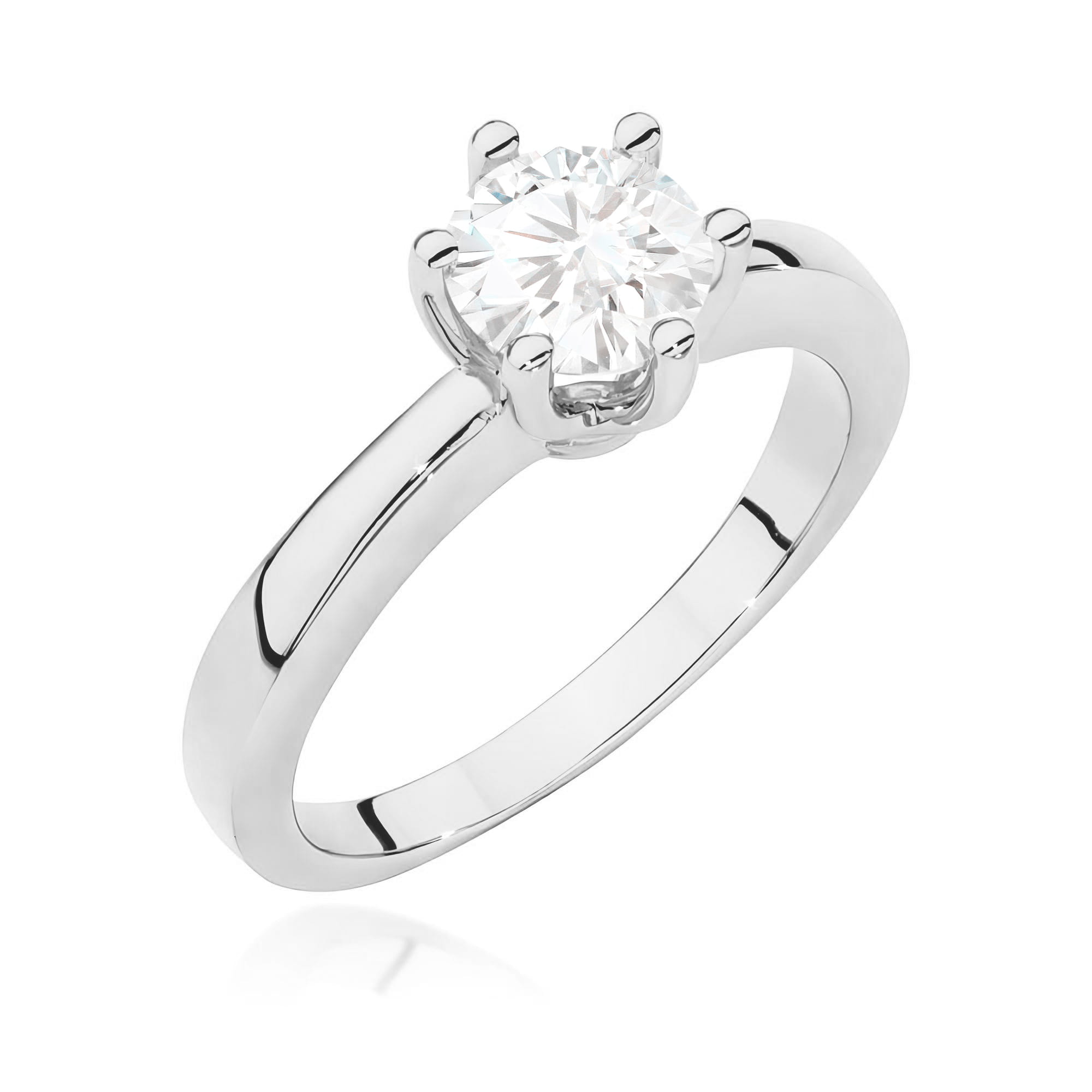 Pierścionek W0563 Diament 0,70ct białe złoto