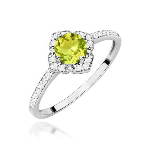 Pierścionek W0603 Oliwin 0,60ct białe złoto