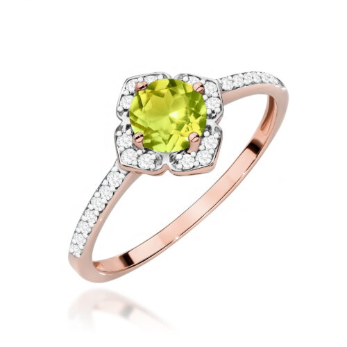 Pierścionek W0603 Oliwin 0,60ct różowe złoto