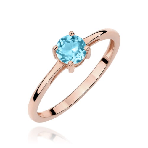 Pierścionek W0656 Topaz Swiss 0,50ct różowe złoto