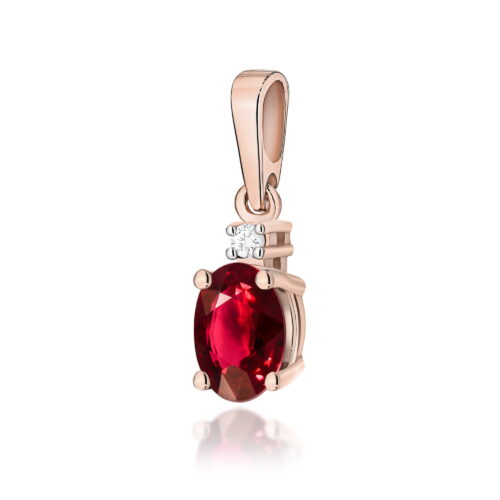 Zawieszka Z0001 Rubin 0,60ct różowe złoto