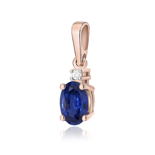 Zawieszka Z0001 Szafir 0,70ct różowe złoto