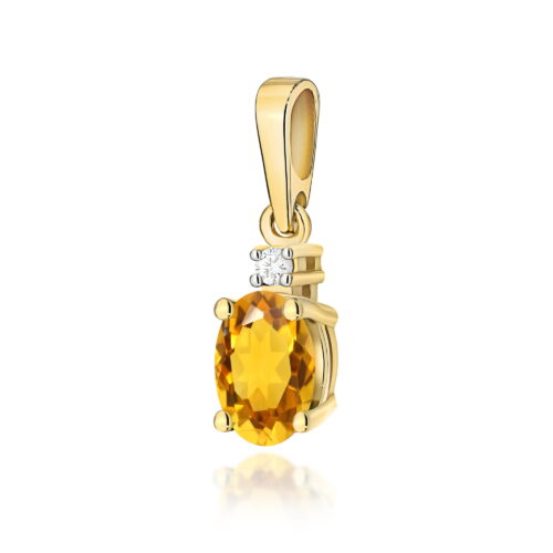 Zawieszka Z0001 Cytryn 0,60ct żółte złoto