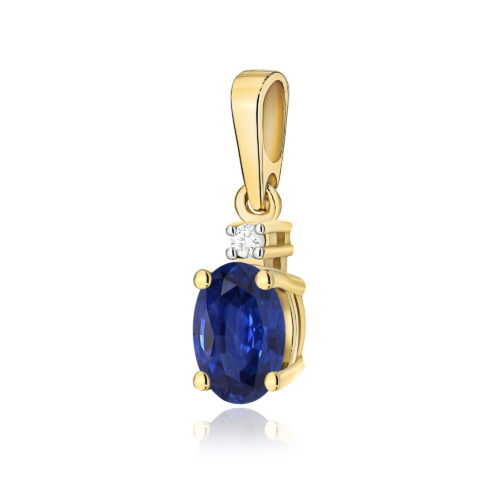 Zawieszka Z0001 Szafir 0,70ct żółte złoto