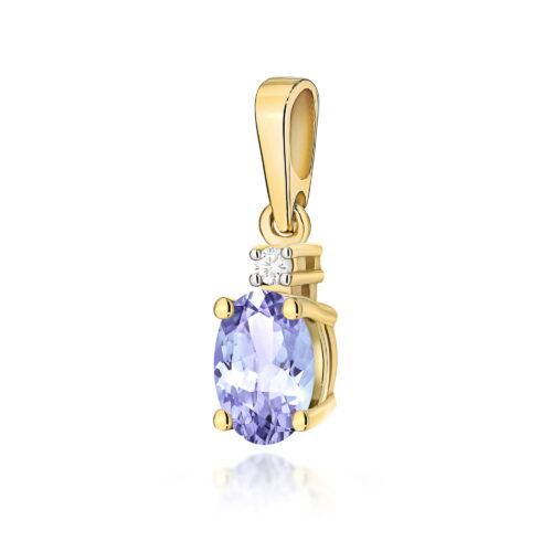 Zawieszka Z0001 Tanzanit 0,40ct żółte złoto