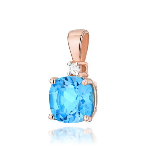 Zawieszka Z003 Topaz Swiss 1,10ct różowe złoto