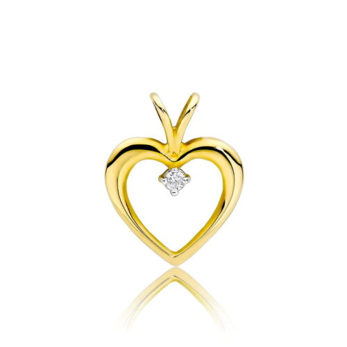 Zawieszka Z0009 Diament 0,04ct żółte złoto