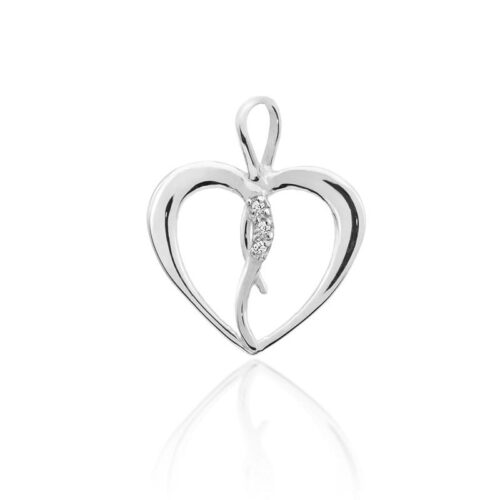 Zawieszka Z0010 z diamentami białe złoto