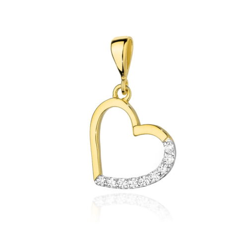 Zawieszka Z0018 z diamentami żółte złoto