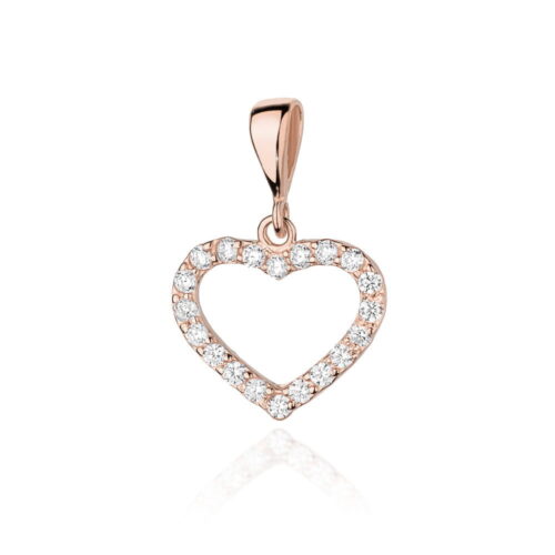 Zawieszka Z0019 z diamentami różowe złoto