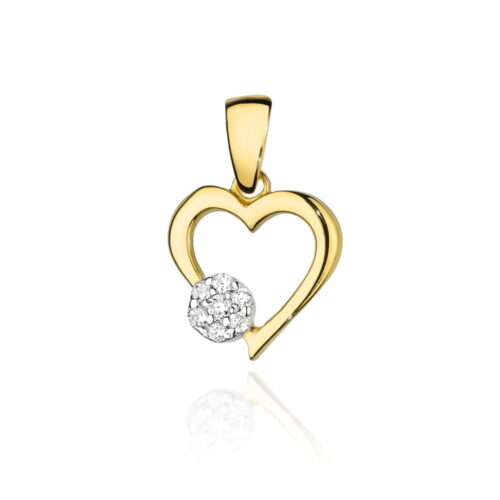 Zawieszka Z0021 Diament 0,0145ct żółte złoto