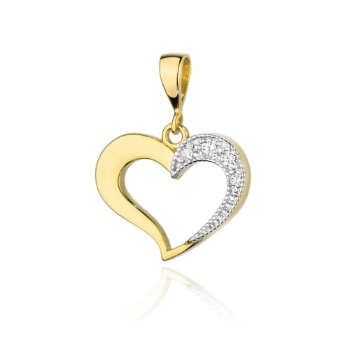 Zawieszka Z0023 Diament 0,02ct żółte złoto