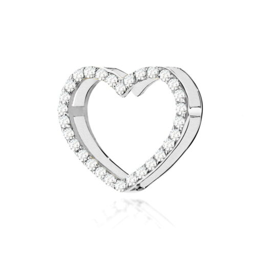 Zawieszka Z0027 z diamentami białe złoto