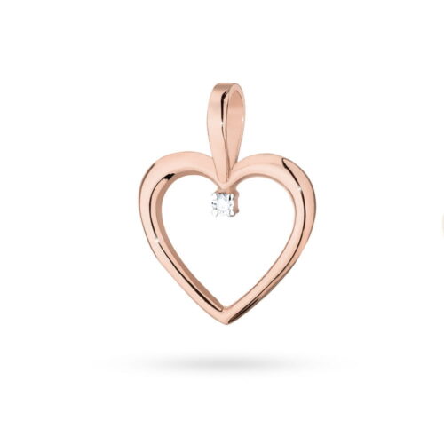 Zawieszka Z0028 Diament 0,005ct różowe złoto