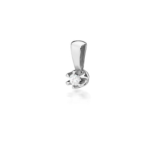 Zawieszka Z0032 Diament 0,08ct białe złoto