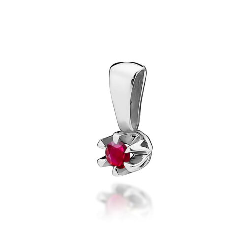 Zawieszka Z0032 Rubin 0,15ct białe złoto