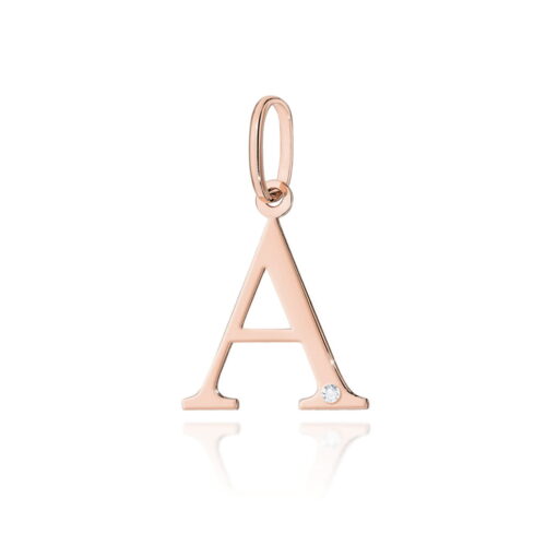Zawieszka Z0069 Diament 0,005ct - litera A - różowe złoto