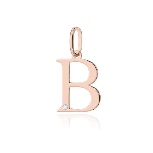 Zawieszka Z0069 Diament 0,005ct - litera B - różowe złoto
