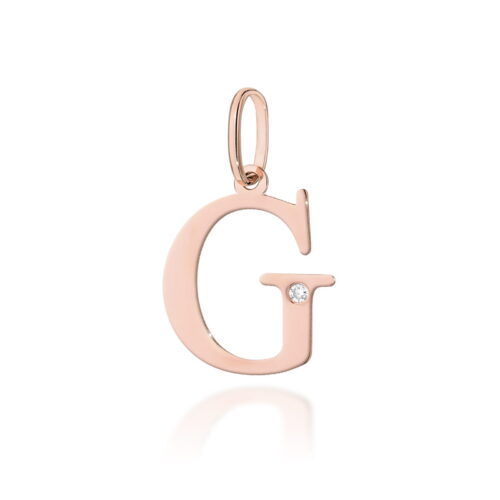 Zawieszka Z0069 Diament 0,005ct - litera G - różowe złoto