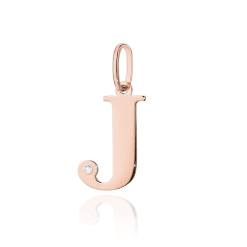 Zawieszka Z0069 Diament 0,005ct - litera J - różowe złoto