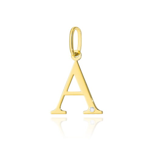 Zawieszka Z0069 Diament 0,005ct - litera A - żółte złoto