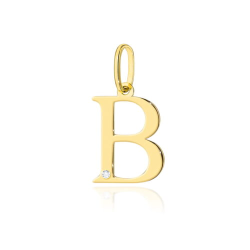 Zawieszka Z0069 Diament 0,005ct - litera B - żółte złoto