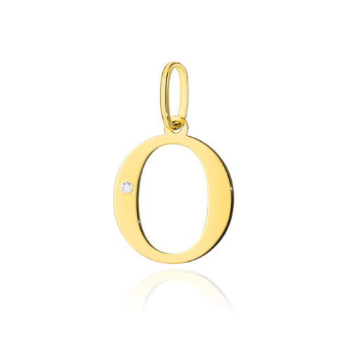 Zawieszka Z0069 Diament 0,005ct - litera O - żółte złoto