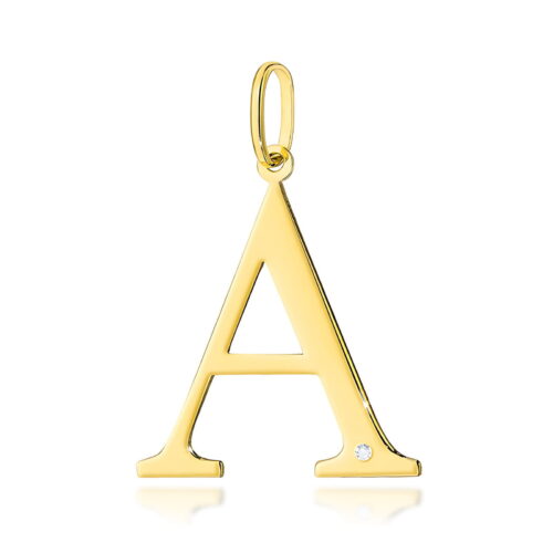Zawieszka Z0070 Diament 0,005ct - litera A - żółte złoto