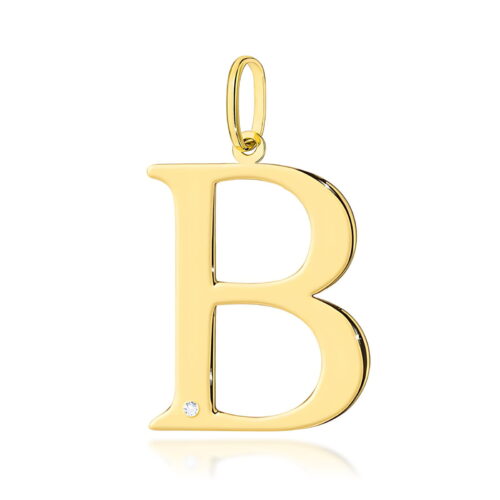 Zawieszka Z0070 Diament 0,005ct - litera B - żółte złoto