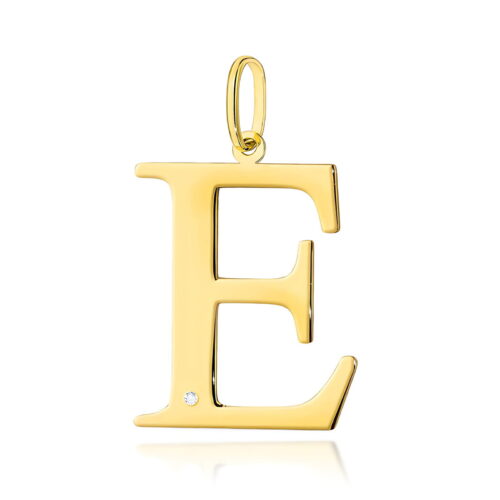 Zawieszka Z0070 Diament 0,005ct - litera E - żółte złoto