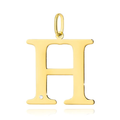 Zawieszka Z0070 Diament 0,005ct - litera H - żółte złoto
