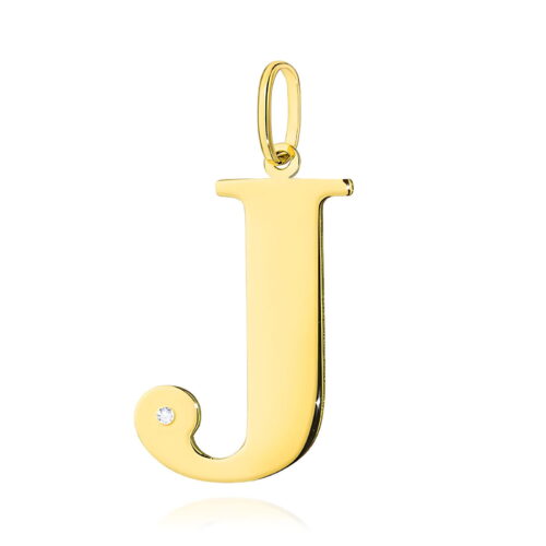 Zawieszka Z0070 Diament 0,005ct - litera J - żółte złoto