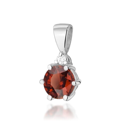 Zawieszka Z0076 Granat 0,60ct białe złoto