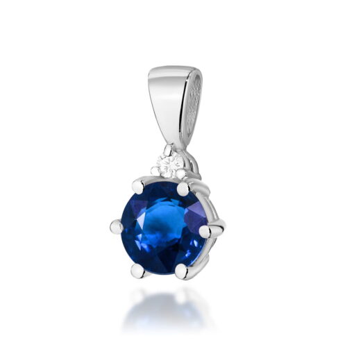 Zawieszka Z0076 Szafir 0,50ct białe złoto