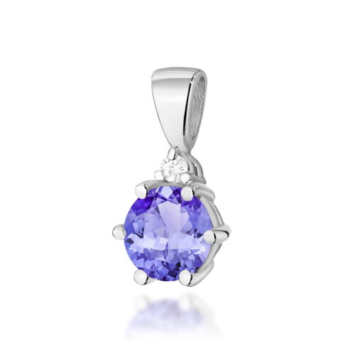 Zawieszka Z0076 Tanzanit 0,50ct białe złoto