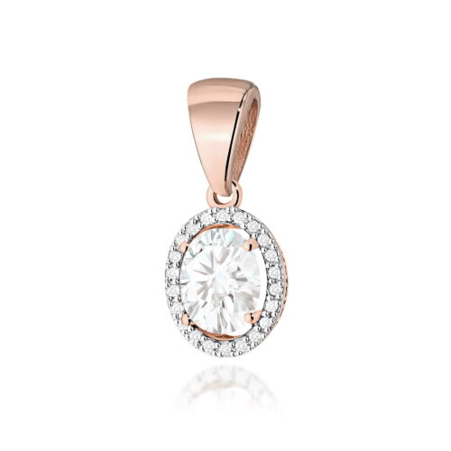 Zawieszka Z0080 Diament Laboratoryjny 1,90ct różowe złoto