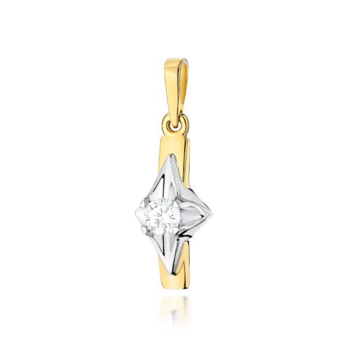Zawieszka Z0088 Diament 0,20ct żółte złoto